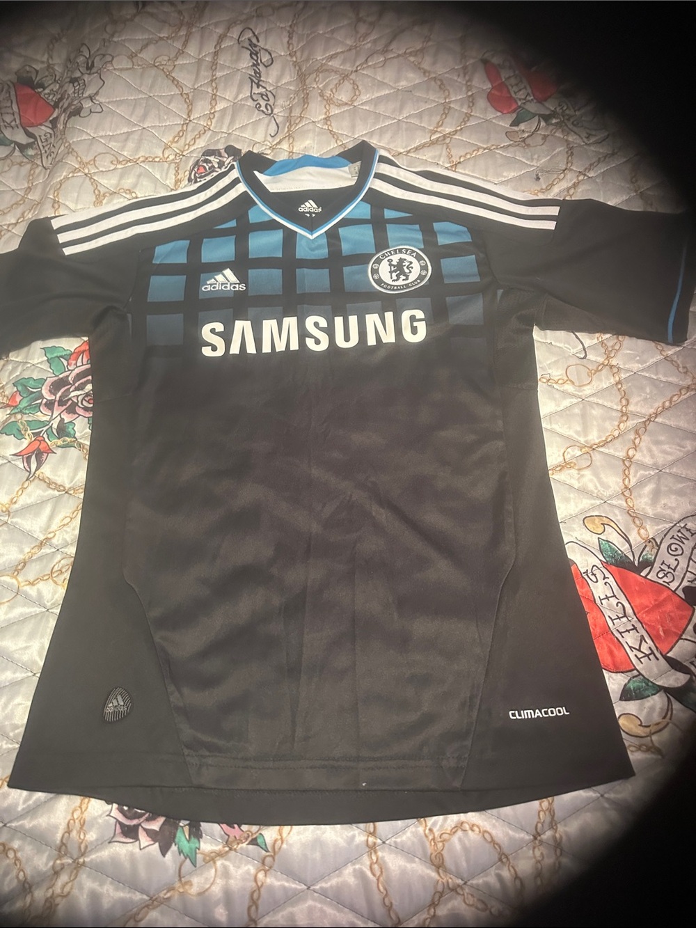 Chelsea FC Black & Blue Women’s Soccer Jersey by Adidas